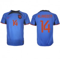 Nizozemska Davy Klaassen #14 Gostujuci Dres SP 2022 Kratak Rukav